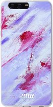 Huawei P10 Plus Hoesje Transparant TPU Case - Abstract Pinks #ffffff