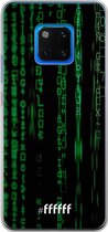 Huawei Mate 20 Pro Hoesje Transparant TPU Case - Hacking The Matrix #ffffff