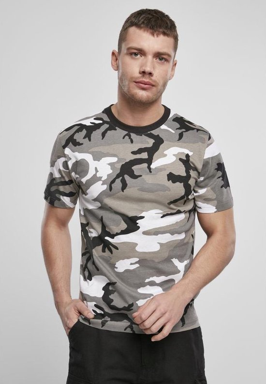 T - shirt de Basic -L- Grijs/ Zwart Urban Classics Men