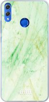 Honor 8X Hoesje Transparant TPU Case - Pistachio Marble #ffffff