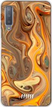 Samsung Galaxy A7 (2018) Hoesje Transparant TPU Case - Brownie Caramel #ffffff