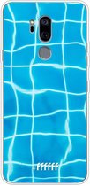 LG G7 ThinQ Hoesje Transparant TPU Case - Blue Pool #ffffff