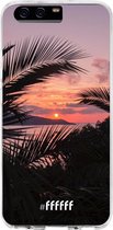 Huawei P10 Hoesje Transparant TPU Case - Pretty Sunset #ffffff