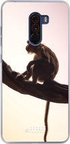 Xiaomi Pocophone F1 Hoesje Transparant TPU Case - Macaque #ffffff