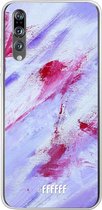 Huawei P20 Pro Hoesje Transparant TPU Case - Abstract Pinks #ffffff