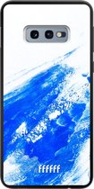 Samsung Galaxy S10e Hoesje TPU Case - Blue Brush Stroke #ffffff