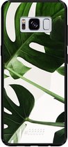 Samsung Galaxy S8 Hoesje TPU Case - Tropical Plants #ffffff
