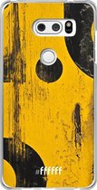 LG V30 (2017) Hoesje Transparant TPU Case - Black And Yellow #ffffff