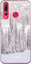 Huawei P30 Lite Hoesje Transparant TPU Case - Snowy #ffffff