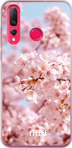 Huawei P30 Lite Hoesje Transparant TPU Case - Cherry Blossom #ffffff