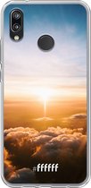 Huawei P20 Lite (2018) Hoesje Transparant TPU Case - Cloud Sunset #ffffff