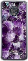 Motorola Moto G6 Hoesje Transparant TPU Case - Purple Geode #ffffff