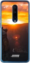 OnePlus 7 Pro Hoesje Transparant TPU Case - Rock Formation Sunset #ffffff