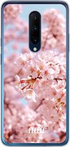 OnePlus 7 Pro Hoesje Transparant TPU Case - Cherry Blossom #ffffff