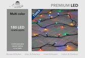 1x Kerstverlichting 180 gekleurde leds met dimmer en timer - voor buiten en binnen - boomverlichting