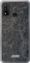 Huawei P Smart (2020) Hoesje Transparant TPU Case - Golden Glitter Marble #ffffff