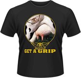 Aerosmith Heren Tshirt -S- Get A Grip Zwart