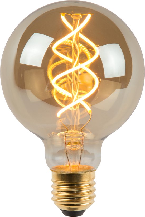 niet Op de loer liggen Pool Lucide G80 - Filament lamp - Ø 8 cm - LED Dimb. - E27 - 1x5W 2200K - Fumé |  bol.com