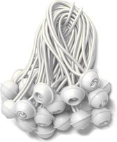 Bandes élastiques de chapiteau longues - 25 pièces | Blanc