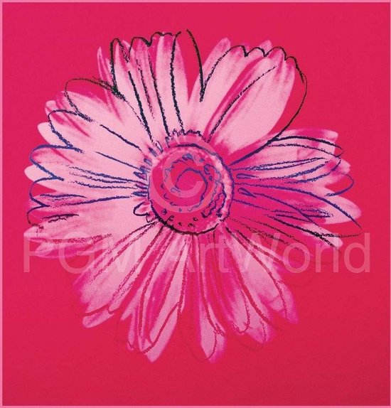 Kunstdruk Andy Warhol - Daisy 1982 90x90cm