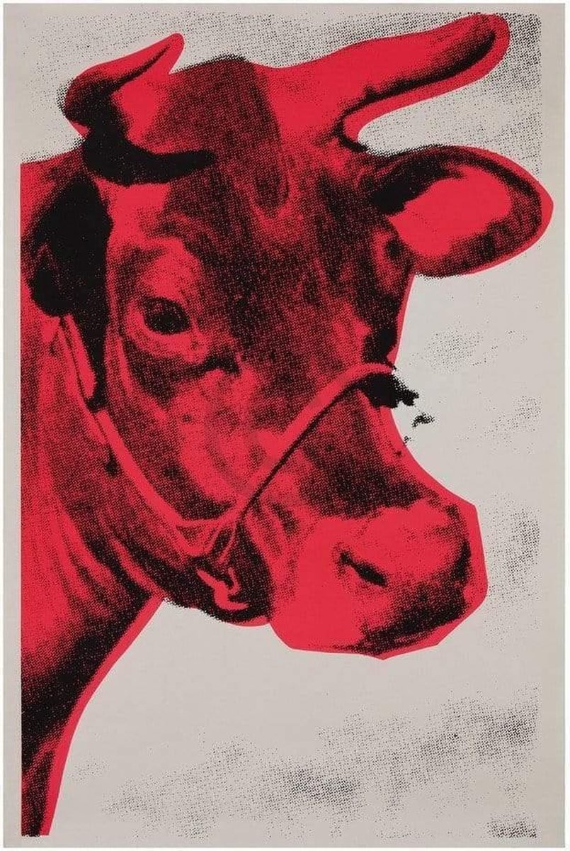 PGM Kunstdruk Andy Warhol - Cow 1976 70x100cm Divers