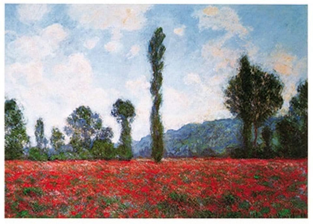 PGM Kunstdruk Claude Monet - Campo di papaveri 50x40cm Divers