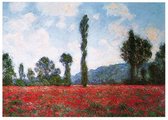 Claude Monet - Campo di papaveri Kunstdruk 50x40cm