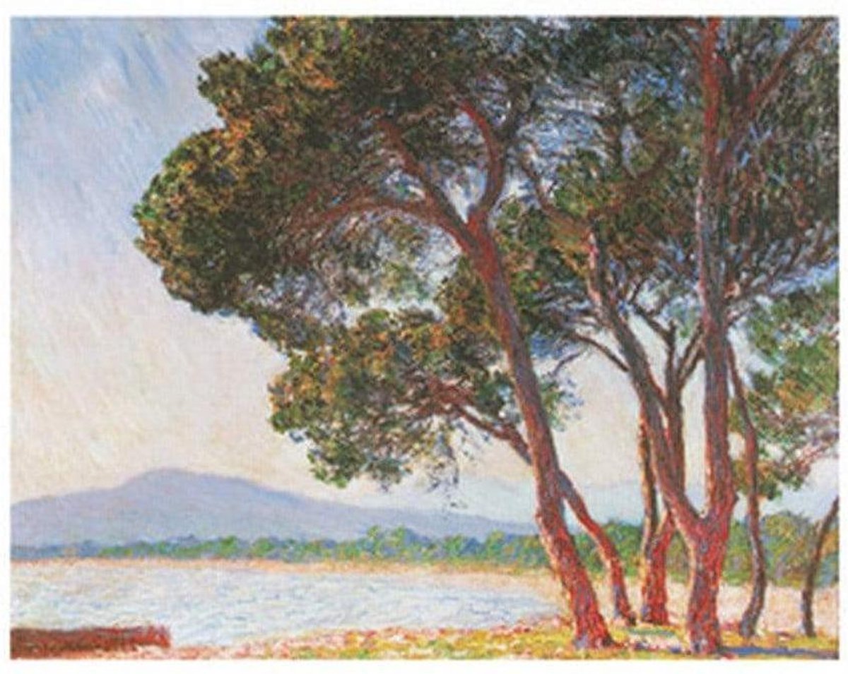 PGM Kunstdruk Claude Monet - La plage de Juan-Les-Pins 80x60cm Divers