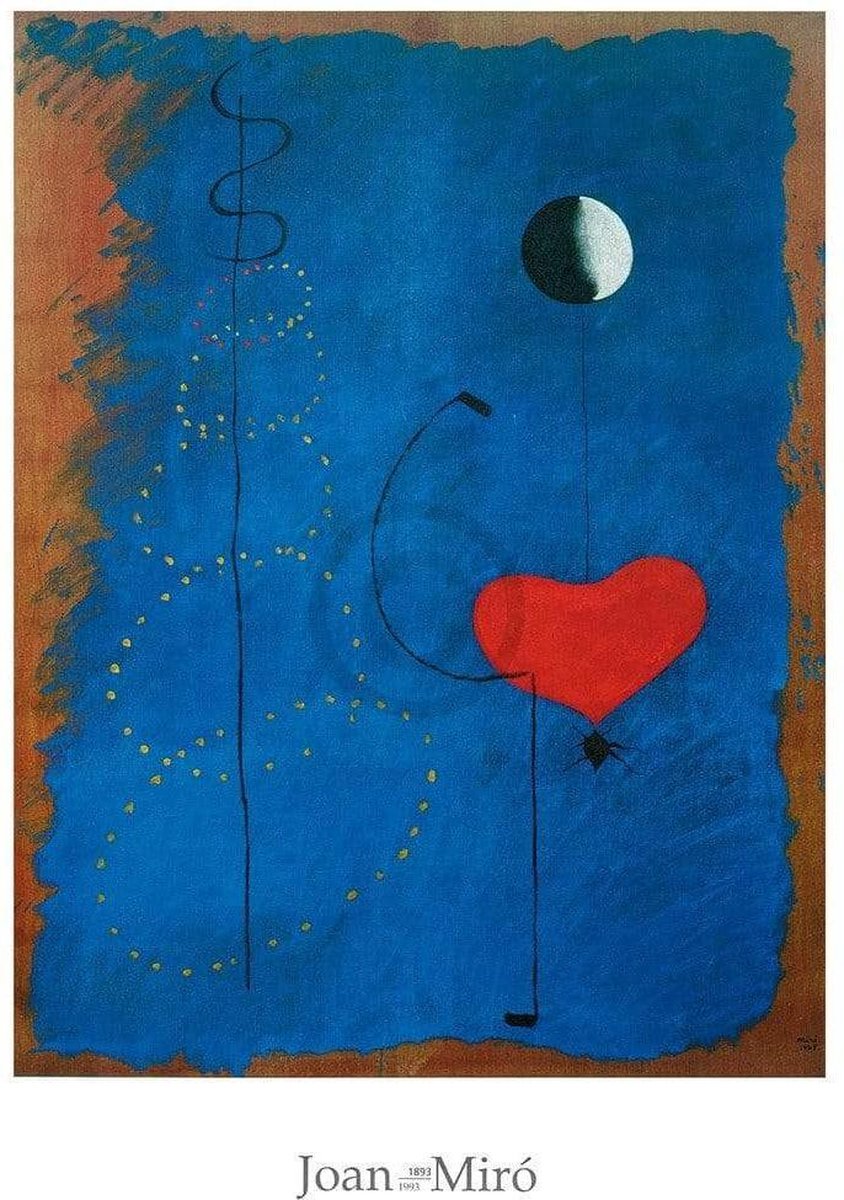 PGM Kunstdruk Joan Miro - Ballarina II, 1925 70x100cm Divers