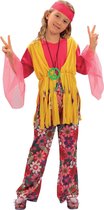 Hippie Kostuum | Jaren 60 Hippiemeisje | Meisje | Small | Carnaval kostuum | Verkleedkleding