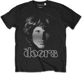 The Doors - Jim Halftone Heren T-shirt - S - Zwart