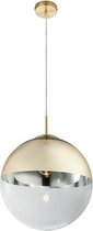 Varus Hanglamp Bol d:33cm mat goud / helder - Modern - Globo - 2 jaar garantie