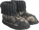 Haflinger Leopard Sokpantoffel - Garphit - 24 - Vilt, Kinderpantoffel, Panterprint, warm om de enkels