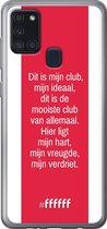 Samsung Galaxy A21s Hoesje Transparant TPU Case - AFC Ajax Dit Is Mijn Club #ffffff