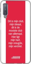 Samsung Galaxy A7 (2018) Hoesje Transparant TPU Case - AFC Ajax Dit Is Mijn Club #ffffff