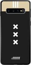 Samsung Galaxy S10 Hoesje TPU Case - AFC Ajax Uitshirt 2018-2019 #ffffff