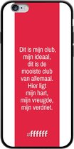 iPhone 6s Hoesje TPU Case - AFC Ajax Dit Is Mijn Club #ffffff