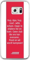 Samsung Galaxy S6 Edge Hoesje Transparant TPU Case - AFC Ajax Clublied #ffffff