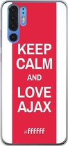 Huawei P30 Pro Hoesje Transparant TPU Case - AFC Ajax Keep Calm #ffffff