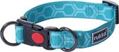 RukkaPets - Hondenhalsband van Gerecycled Materiaal - Turquoise - Medium