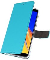 Wicked Narwal | Wallet Cases Hoesje voor Samsung Galaxy J4 Plus Blauw