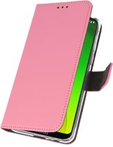 Wicked Narwal | Wallet Cases Hoesje voor Motorola Motorola Motorola Moto G7 Power Roze