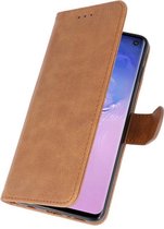 Wicked Narwal | bookstyle / book case/ wallet case Wallet Cases Hoesje voor Samsung S10 Bruin