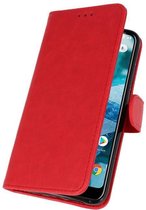 Wicked Narwal | Wallet Cases Hoesje voor Nokia 8.1 Rood