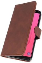 Wicked Narwal | bookstyle / book case/ wallet case Wallet Cases Hoesje voor Samsung Galaxy A9 2018 Bruin