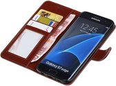 Wicked Narwal | Samsung Galaxy S7 Edge Portemonnee hoesje booktype wallet case Bruin