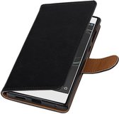 Wicked Narwal | Premium TPU PU Leder bookstyle / book case/ wallet case voor Sony Xperia L1 Zwart