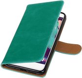 Wicked Narwal | Premium TPU PU Leder bookstyle / book case/ wallet case voor HTC One X10 Groen