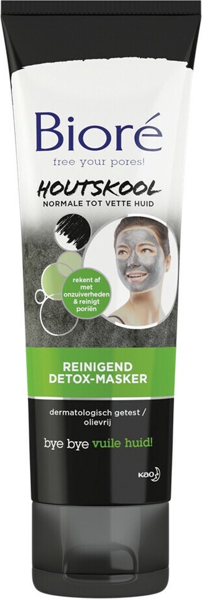 6x Bioré Voedend Detox Masker Houtskool 110 ml