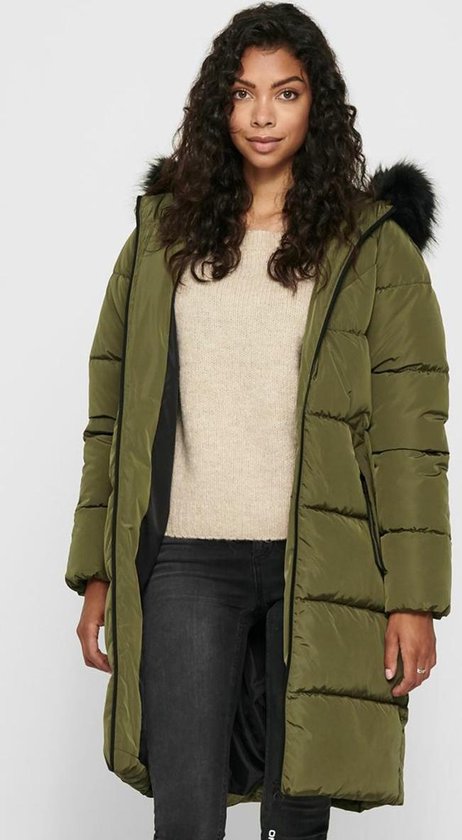 onlymonica plain long puffer coat